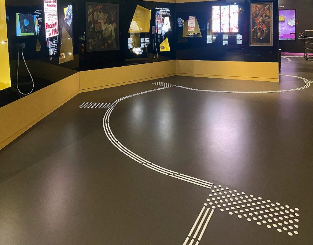 Taktiles Bodenleitsystem im Kölnischen Stadtmuseum